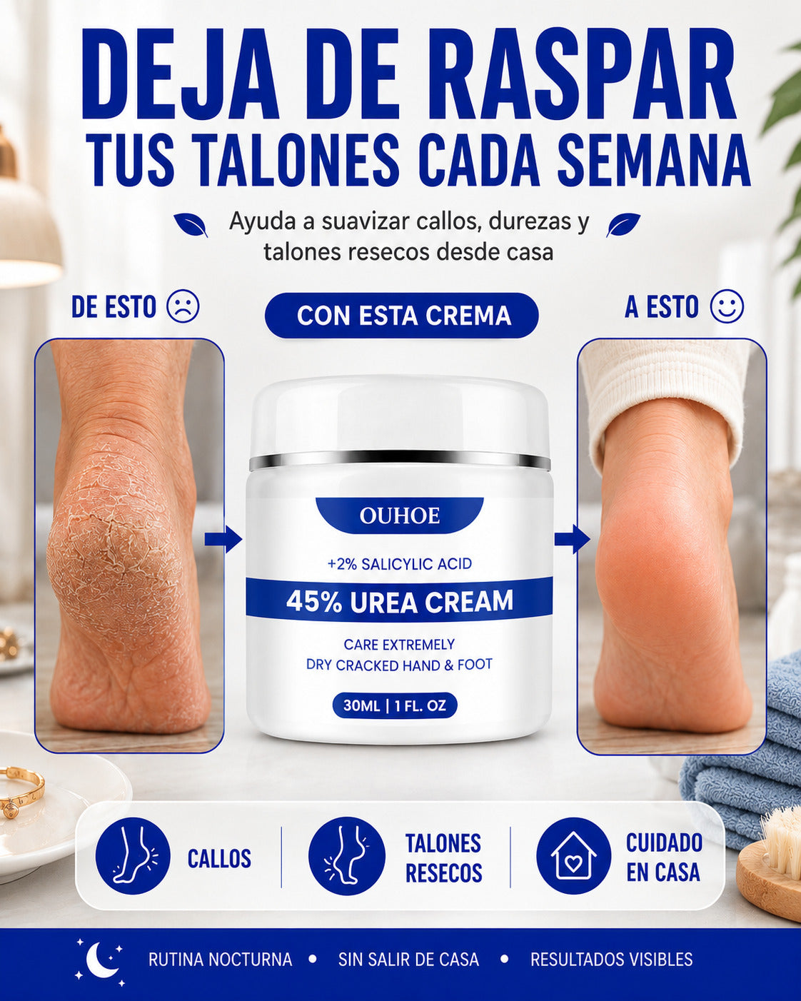 Crema para Callos OUHOE - Recupera unos pies más cuidados