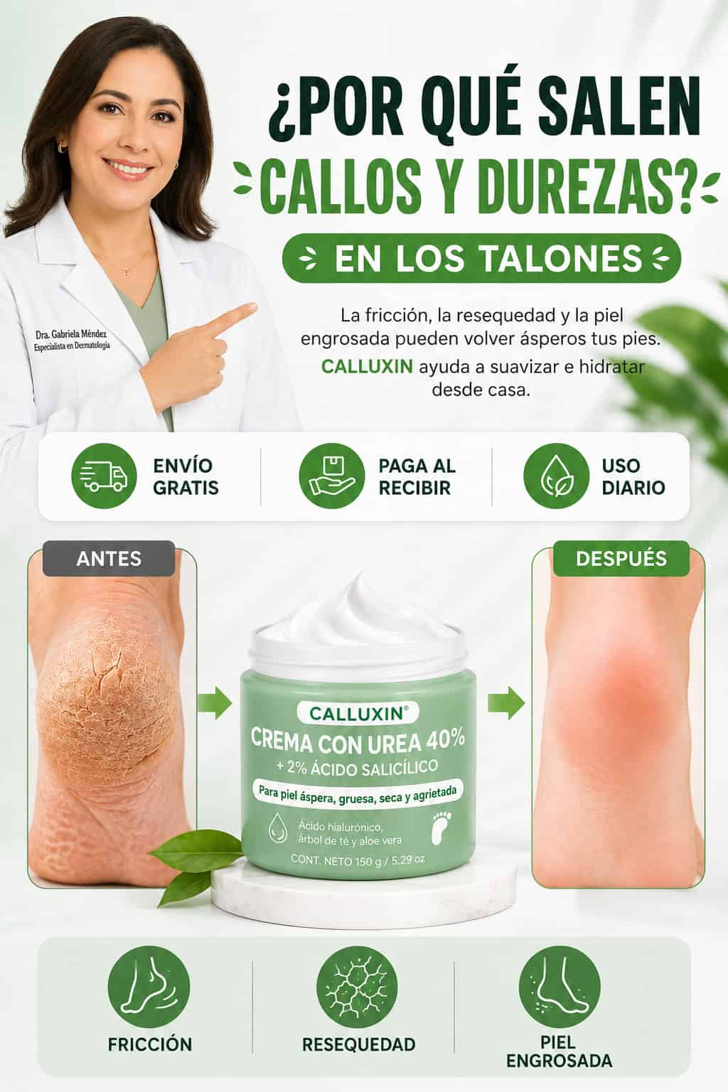 Crema para Callos CALLUXIN - Suaviza callos y talones resecos
