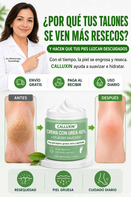 Crema para Callos CALLUXIN - Mejora la apariencia de talones resecos